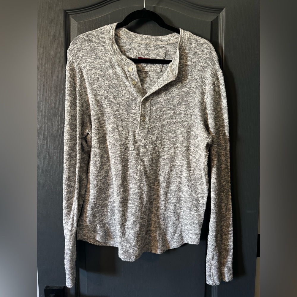 Gray Henley Sweater